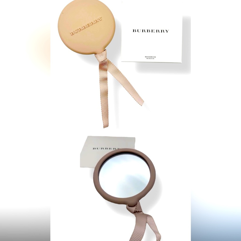 BURBERRY- Authentic 🍀 NIB! Beige Silicone Compact Mirror- LIMITED EDITION